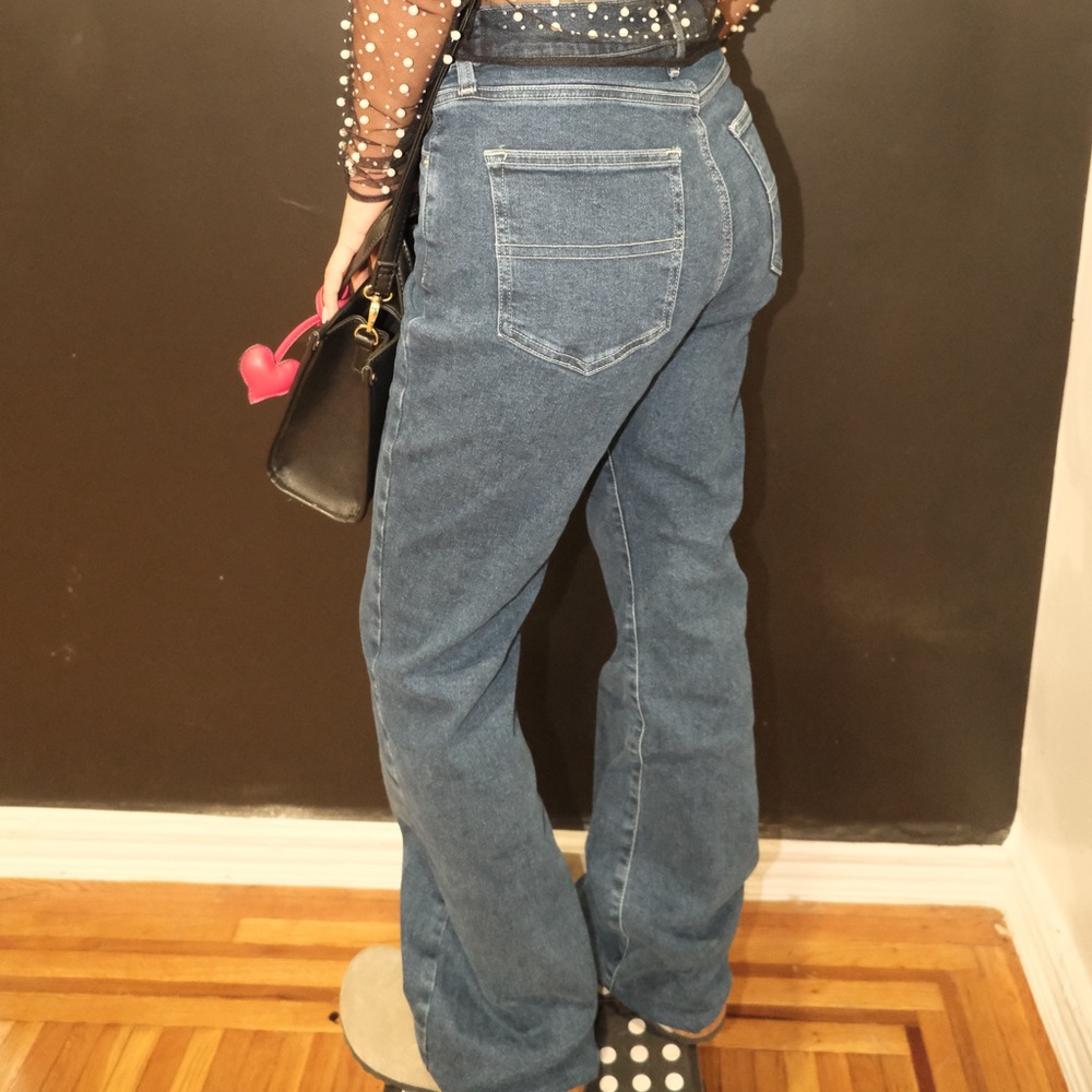 Tommy Hilfiger Blue Flare Wide Leg Jeans